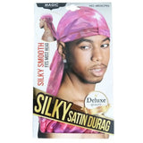 Magic - silky satin durag army pink