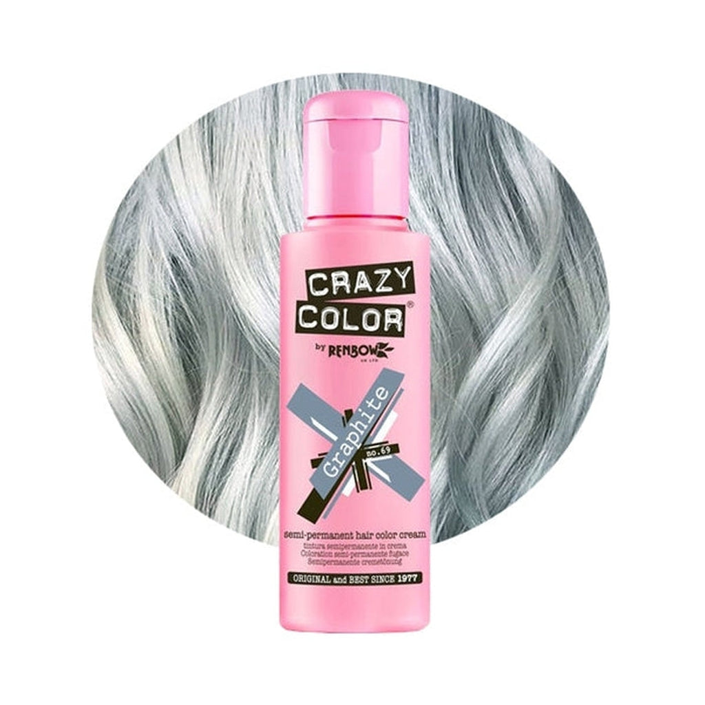 Crazy color semi permanent hair color cream - graphite – Beauty