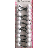 Sherry Hair Accessories Hair Elastic With Withe Balls