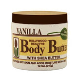 Hollywood Beauty Vanilla Body Butter with Shea Butter 12 oz