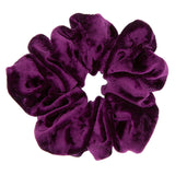 Lily Collection Velvet Hair Scrunchie - Purple