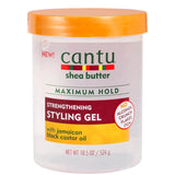 Cantu Shea Butter Flexible Hold Strengthening Styling Gel with Jamaican Black Castor Oil 18.5 oz